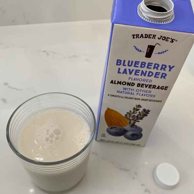 Trader Joe's Blueberry Lavender Flavored Almond Milk Featured Image