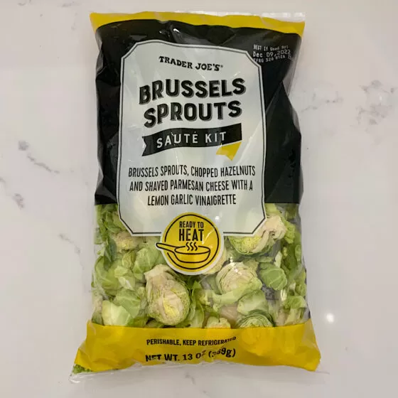 Trader Joe's Brussels Sprouts Saute Kit - Front of Bag