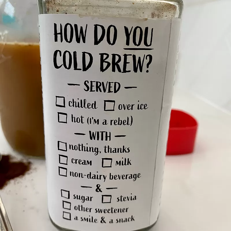 Trader Joe's Instant Cold Brew Coffee Packaging
