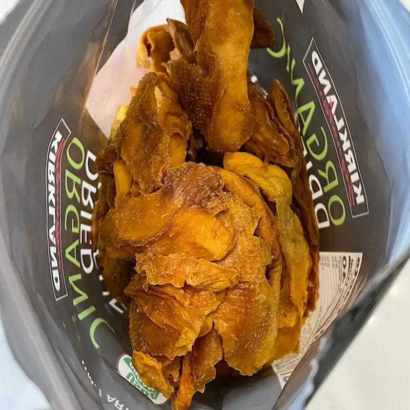 Costco Dried Mango Inside of Bag