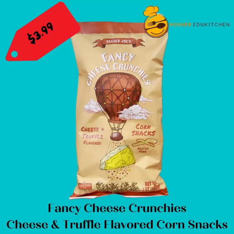 Trader Joes Fancy Cheese Crunchies Cheese and Truffle Flavored Corn Snacks