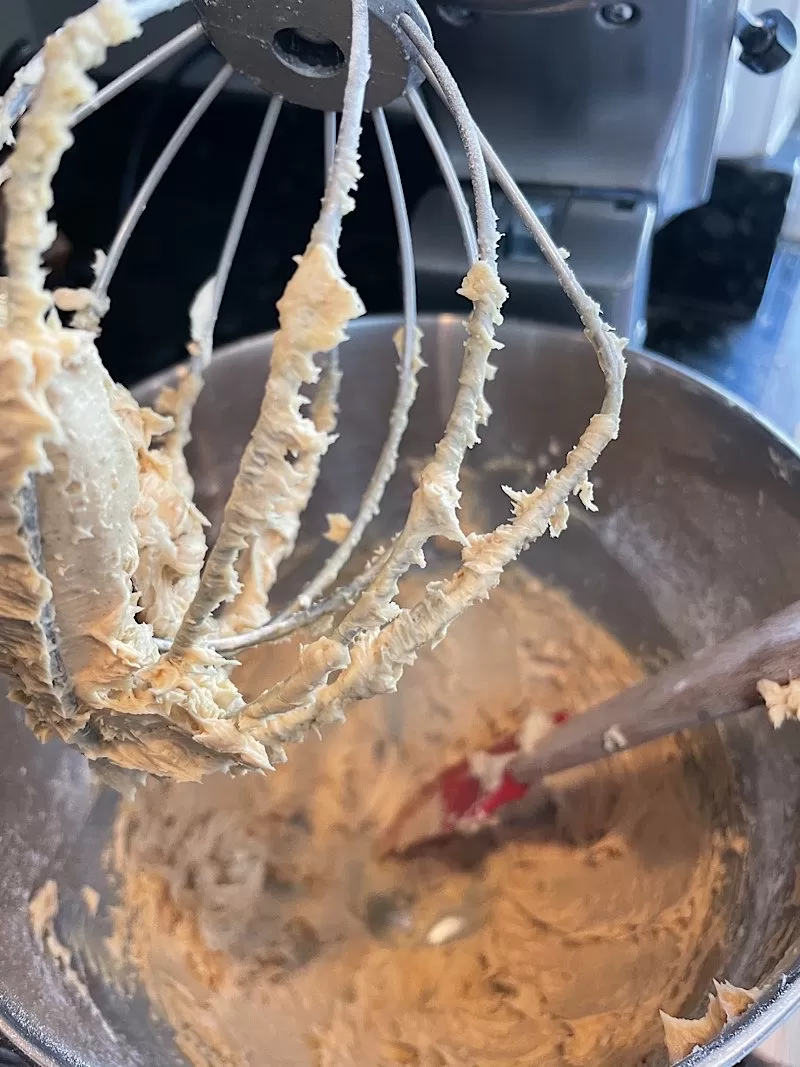 Trader Joe's Chocolate Mochi Cake Mix Mixing Frosting